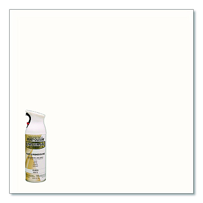 Rust-Oleum Universal Premium Spray Paint, Gloss White, 12 oz Aerosol Can, 6/Carton (245199)