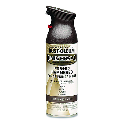 Rust-Oleum Universal Premium Spray Paint, Hammer Amber, 12 oz Aerosol Can, 6/Carton (271480)