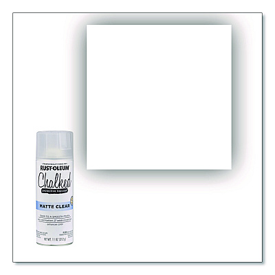Rust-Oleum Ultra Matte Chalked Paint, Matte Clear, 12 oz Aerosol Can, 6/Carton (302599)