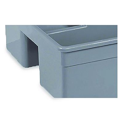 Nexstep Commercial Products MaxiRough Maid Caddies, 2 Compartments, 12 x 7, Gray (96981)