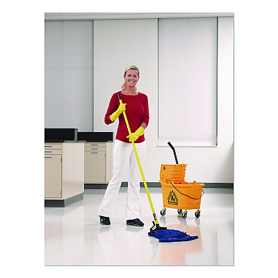 Nexstep Commercial Products MaxiPlus Microfiber Loop-End Mop, Microfiber, 24 oz, Blue (97207)