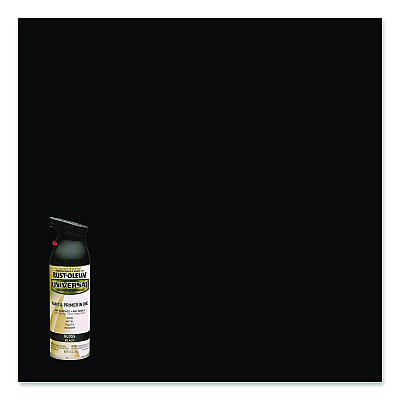 Rust-Oleum Universal Premium Spray Paint, Gloss Black, 12 oz Aerosol Can (245196EA)