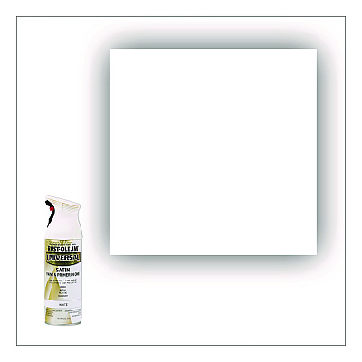 Rust-Oleum Universal Premium Spray Paint, Satin White, 12 oz Aerosol Can (245210EA)