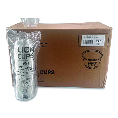 Plastifar Plastic Cold Cups, Sundae, 5 oz, Clear, 1,000/Carton (18438)