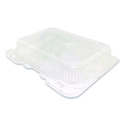 Plastifar Bakery Containers, Muffin/Cupcake, 7.25 x 9.88 x 3.13, Clear, 250/Carton (18200)