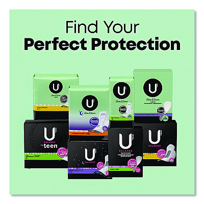 U by U by U by Kotex Security Regular Maxi Pads, Unscented, 48/Pack (47240)