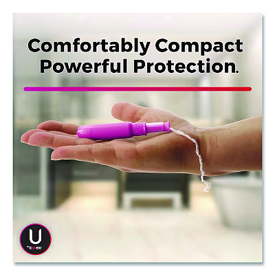 U by U by U by Kotex Click Compact Tampons, Super, 32/Pack (51583)