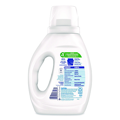 All Free Clear HE Laundry Detergent, 24 Loads, Unscented, 30 oz Bottle, 6/Carton (47427)