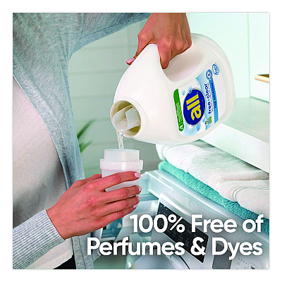 All Free Clear HE Laundry Detergent, 24 Loads, Unscented, 30 oz Bottle, 6/Carton (47427)