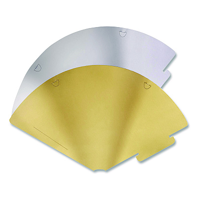 PUKKA PAD Silver and Gold Party Hats, Paper, 4.3 x 6, 24/Pack, 2 Packs/Box (649)