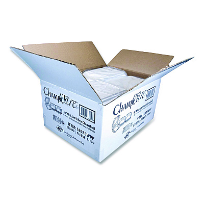 SCT ChampWare Molded-Fiber Clamshell Containers, 9 x 9 x 3, White, 100/Sleeve, 2 Sleeves/Carton (18935WPF)