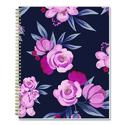 Blue Sky Mimi Pink Weekly/Monthly Planner, Floral Artwork, 11 x 8.5, Pink/Blue/Rose Cover, 12-Month (Jan to Dec): 2026 (137264)