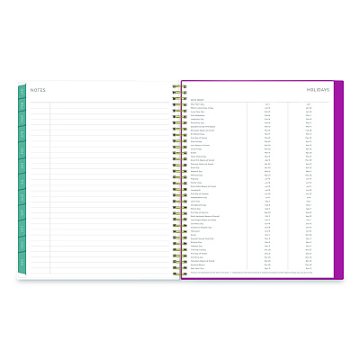 Blue Sky Kelly Ventura Magenta Bloom Weekly/Monthly Planner, Floral Artwork, 11 x 8.5, Multicolor Cover, 12-Month (Jan to Dec): 2026 (140945)