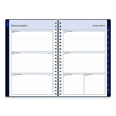 Blue Sky Passages Weekly/Monthly Planner, 8 x 5, Navy Cover, 12-Month (Jan to Dec): 2026 (148657)