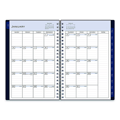 Blue Sky Passages Weekly/Monthly Planner, 8 x 5, Navy Cover, 12-Month (Jan to Dec): 2026 (148657)
