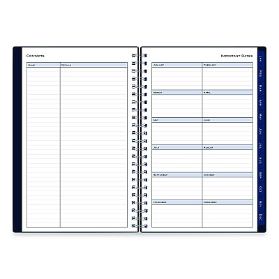 Blue Sky Passages Weekly/Monthly Planner, 8 x 5, Navy Cover, 12-Month (Jan to Dec): 2026 (148657)