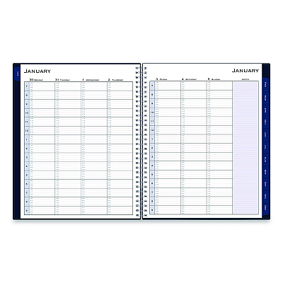 Blue Sky Passages Weekly Appointment Book and Monthly Planner, 11 x 8.5, Navy Cover, 12-Month (Jan to Dec): 2026 (148658)