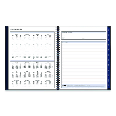 Blue Sky Passages Weekly Appointment Book and Monthly Planner, 11 x 8.5, Navy Cover, 12-Month (Jan to Dec): 2026 (148658)