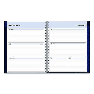 Blue Sky Passages Weekly/Monthly Planner, 11 x 8.5, Navy Cover, 12-Month (Jan to Dec): 2026 (148659)
