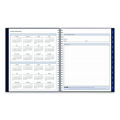 Blue Sky Passages Monthly Planner, 10 x 8, Navy Cover, 12-Month (Jan to Dec): 2026 (148660)