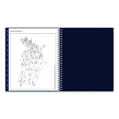 Blue Sky Passages Monthly Planner, 10 x 8, Navy Cover, 12-Month (Jan to Dec): 2026 (148660)