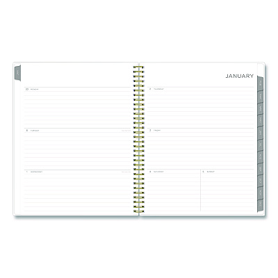 Blue Sky Mimosa Weekly/Monthly Planner, 11 x 8.5, Floral Artwork, Yellow/Green/White Cover, 12-Month (Jan to Dec): 2026 (149059)