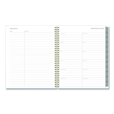 Blue Sky Mimosa Weekly/Monthly Planner, 11 x 8.5, Floral Artwork, Yellow/Green/White Cover, 12-Month (Jan to Dec): 2026 (149059)
