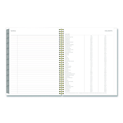 Blue Sky Mimosa Weekly/Monthly Planner, 11 x 8.5, Floral Artwork, Yellow/Green/White Cover, 12-Month (Jan to Dec): 2026 (149059)