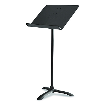 NPS Melody Music Stand, 20.5" Wide, 24" to 46" Shelf Height, Black (82MS)