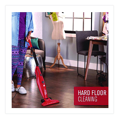 Hoover SimpliStick Bagless Stick Vacuum, 9" Cleaning Path, Red (SD20000VR)