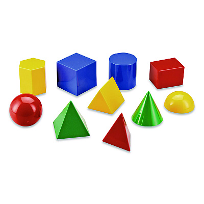 Learning Resources Large Geometric Shapes, Grades K to 5, 10 Pieces (LER0922)