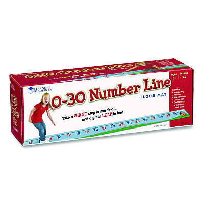 Learning Resources 0-30 Number Line Floor Mat, Grades K to 5 (LER0935)