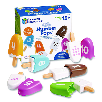 Learning Resources Smart Snacks Number Pops, Pre-K, 20 Pieces (LER7344)