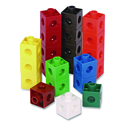 Learning Resources Snap Cubes, Grades K to 2, 500 Pieces (LER7585)