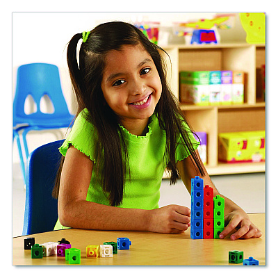 Learning Resources Snap Cubes, Grades K to 2, 500 Pieces (LER7585)
