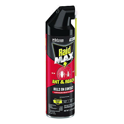 Raid Ant/Roach Killer, 14.5 oz Aerosol Spray, Unscented, 6/Carton (345742)