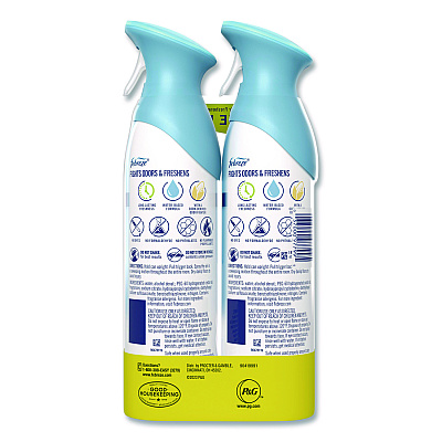 Febreze AIR, Linen and Sky, 8.8 oz Aerosol Spray, 2/Pack (17340PK)