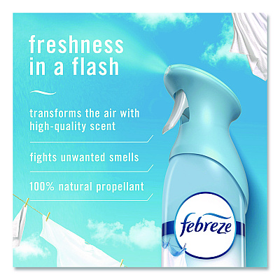 Febreze AIR, Linen and Sky, 8.8 oz Aerosol Spray, 2/Pack (17340PK)