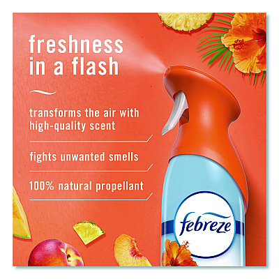 Febreze AIR, Hawaiian Aloha, 8.8 oz Aerosol Spray, 2/Pack (17342PK)