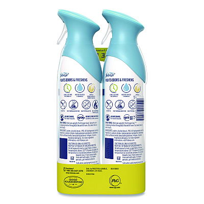 Febreze AIR, Linen and Sky, 8.8 oz Aerosol Spray, 2/Pack, 3 Packs/Carton (17340)