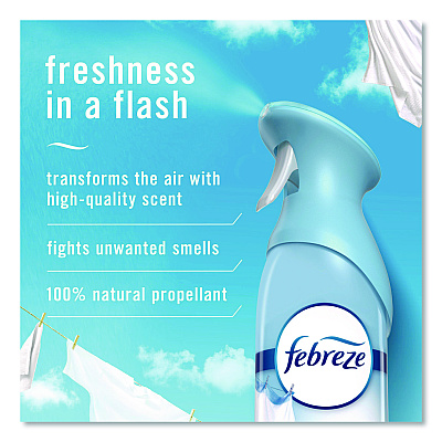 Febreze AIR, Linen and Sky, 8.8 oz Aerosol Spray, 2/Pack, 3 Packs/Carton (17340)