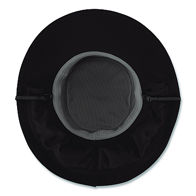 ergodyne Chill-Its 8934 Ranger Hat with Neck Shade, Microfiber/Polyester, Large/X-Large, Black (12726)