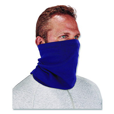 ergodyne Chill-Its 6493FR FR Cooling Neck Gaiter, Modacrylic Knit, One Size Fits Most, Blue (42138)