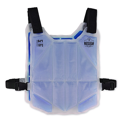 ergodyne Chill-Its 6210 Phase Change Cooling Ice Vest, Nylon/Phase Change, One Size Fits Most, Blue (12222)