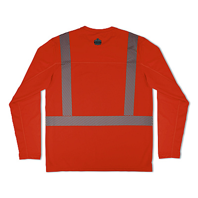 ergodyne Chill-Its 6688 Type R Class 2 Cooling Hi-Vis Sun Shirt with UV Protection, Medium, Orange (12231)