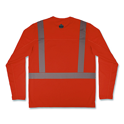 ergodyne Chill-Its 6688 Type R Class 2 Cooling Hi-Vis Sun Shirt with UV Protection, 2X-Large, Orange (12234)