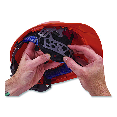 ergodyne Chill-Its 6611 Hard Hat Cooling Sweatband Pad, 15 x 4, Blue, 3/Pack (12447)