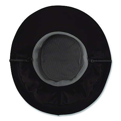 ergodyne Chill-Its 8934 Ranger Hat with Neck Shade, Microfiber/Polyester, Small/Medium, Black (12725)