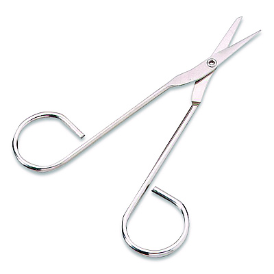 First Aid Only First Aid Scissors, 4.5" Long, Straight Nickel Handle (813161)