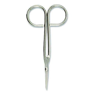 First Aid Only First Aid Scissors, 4.5" Long, Straight Nickel Handle (813161)